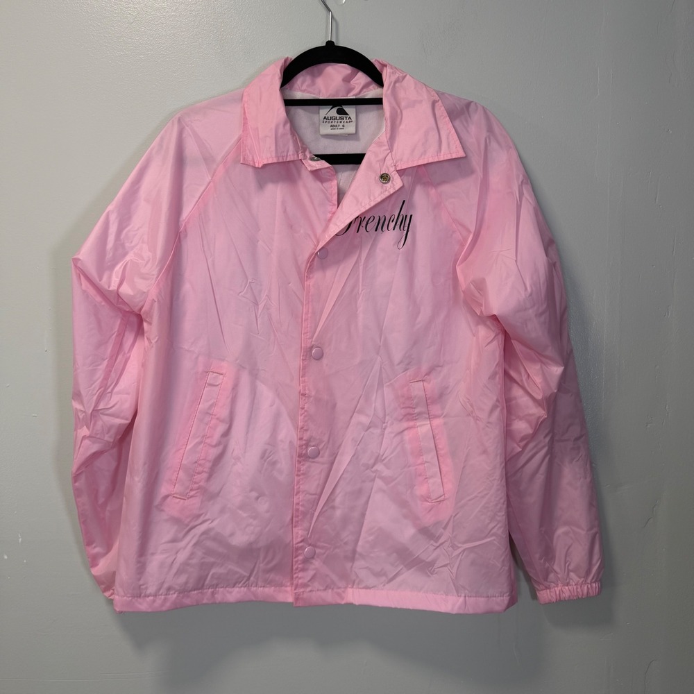 Augusta Sportswear Pink Ladies Frenchy Coaches Jacket Small Pink Grease Movie